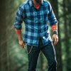 &SONS Yukon Flannel Field Shirt Blue Online
