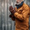 &SONS &Sons Adventure Gloves Oxblood Brown Clearance