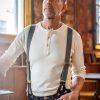 &SONS Black Leather Braces Best