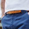 &SONS Virgil Thin Tan Leather Belt New